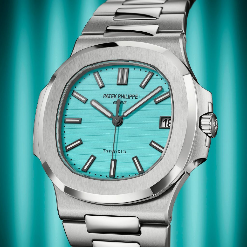 Patek Philippe Nautilus 5711 Tiffany Blue dial detail 2