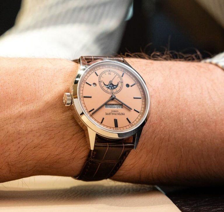 Hands-On With The AAA Best New Salmon-Dial Replica Patek Philippe 5236P In-Line Perpetual Calendar Watches UK