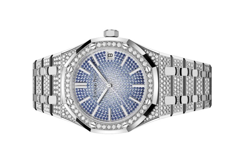 Perfect 1:1 Audemars Piguet Royal Oak Fake Watches UK: A Masterpiece Of Luxury Watchmaking With Sapphire-paved Dial