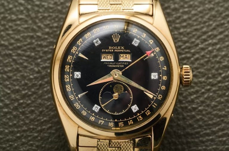 A Yellow Gold Top Replica Rolex ref. 6062 Watches UK Set Record For The Reference, Third Most Expensive Rolex Ever Sold, At $6.2 Million
