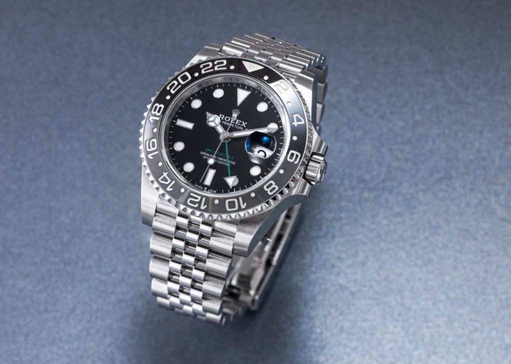 Rolex GMT Master II 126710GRNR grey black bezel