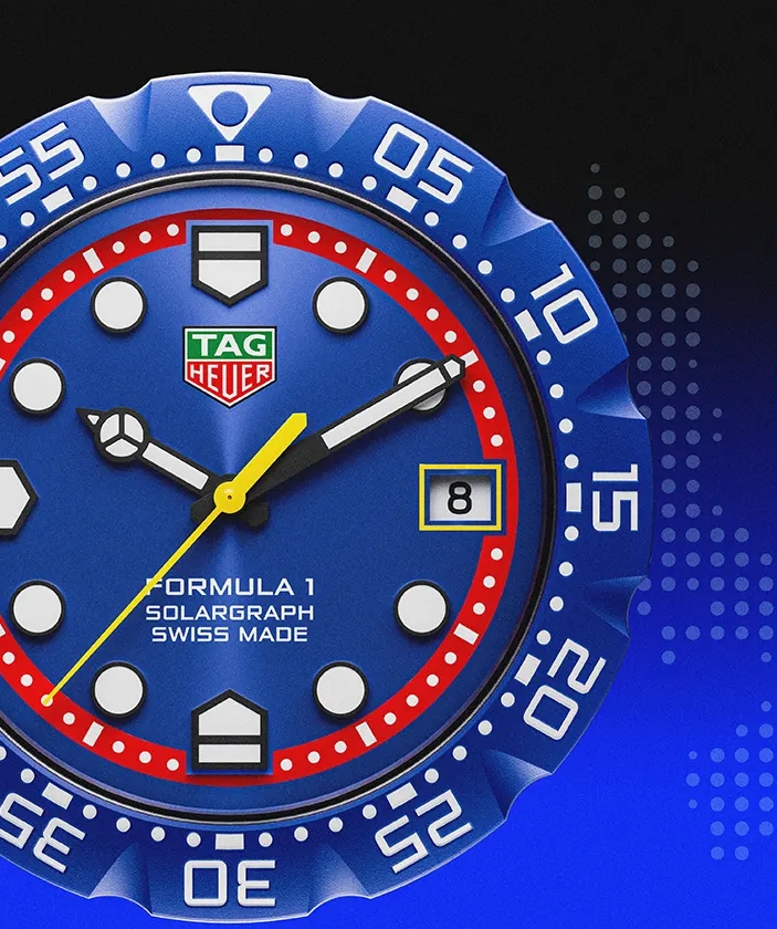 TAG Heuer Formula One replica watch bezel and dial design